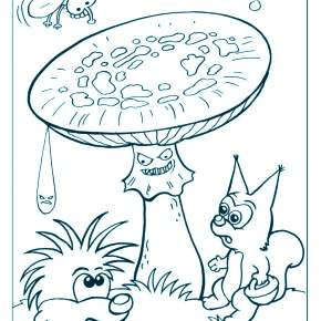 Раскраска Мухомор