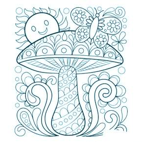 Раскраска Мухомор