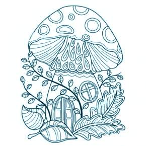 Раскраска Мухомор