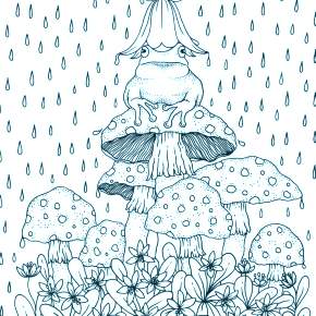 Раскраска Мухомор