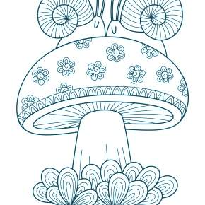 Раскраска Мухомор