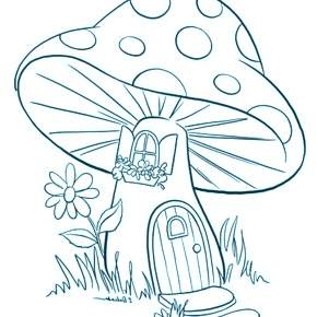 Раскраска Мухомор