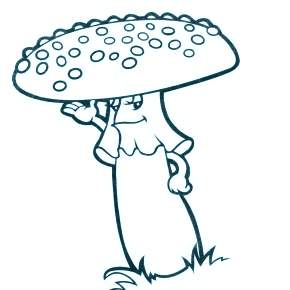 Раскраска Мухомор