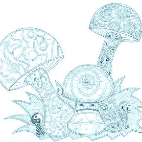 Раскраска Мухомор