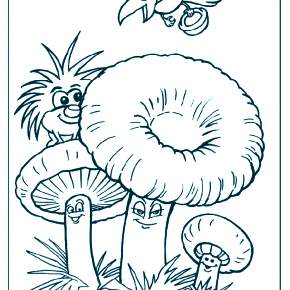 Раскраска Мухомор