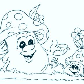 Раскраска Мухомор