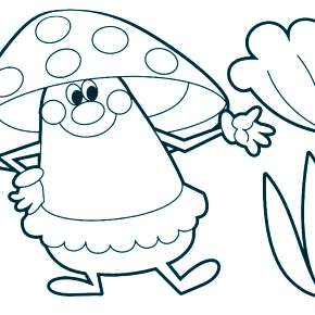 Раскраска Мухомор