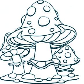Раскраска Мухомор