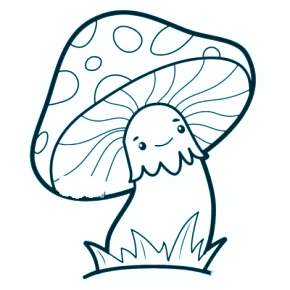 Раскраска Мухомор
