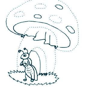 Раскраска Мухомор