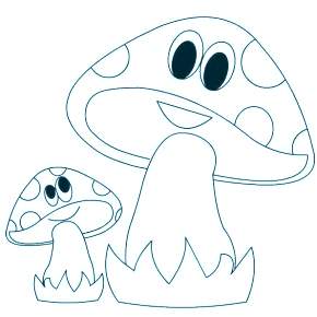 Раскраска Мухомор