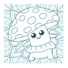 Раскраска Мухомор