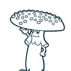 Раскраска Мухомор