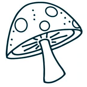 Раскраска Мухомор