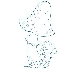 Раскраска Мухомор
