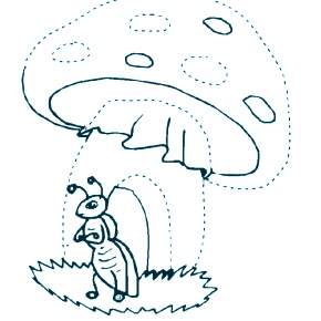 Раскраска Мухомор