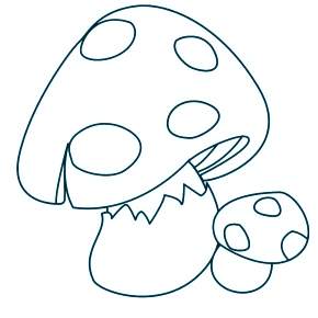 Раскраска Мухомор