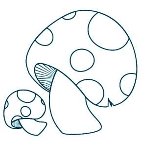 Раскраска Мухомор