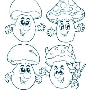 Раскраска Мухомор