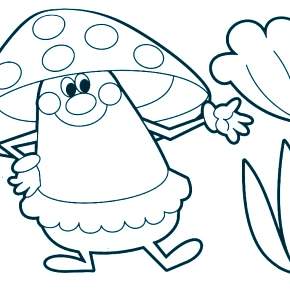 Раскраска Мухомор