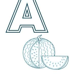 Раскраска  Буквы
