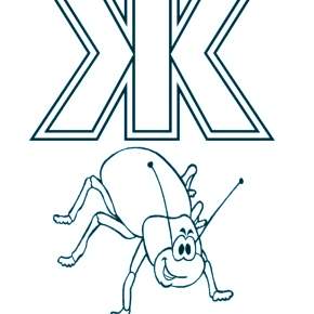 Раскраска  Буквы