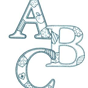 Раскраска  Буквы
