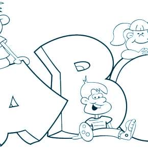 Раскраска  Буквы