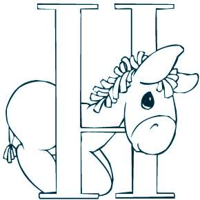Раскраска  Буквы