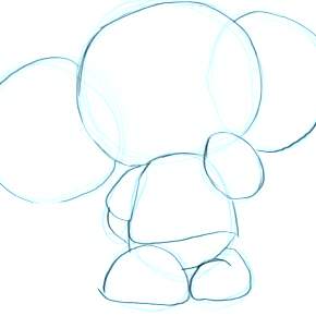 Раскраска Чебурашка