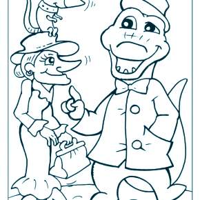 Раскраска Чебурашка