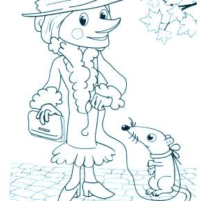 Раскраска Чебурашка