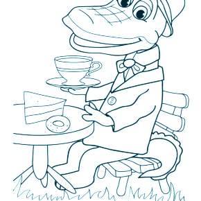 Раскраска Чебурашка