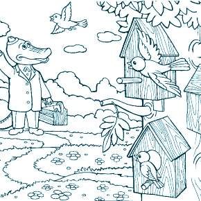 Раскраска Чебурашка