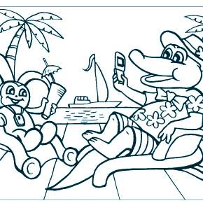 Раскраска Чебурашка