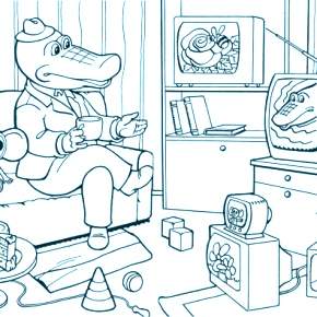 Раскраска Чебурашка