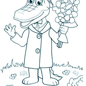 Раскраска Чебурашка