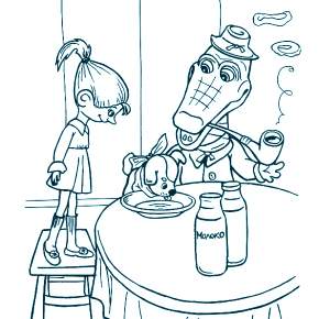 Раскраска Чебурашка