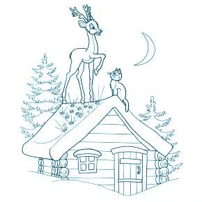 Раскраска Серебряное копытце