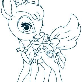 Раскраска Серебряное копытце