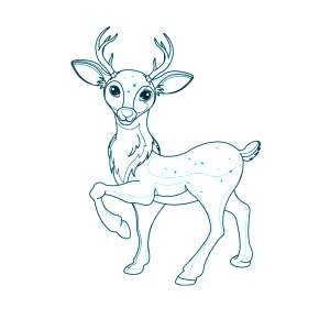 Раскраска Серебряное копытце