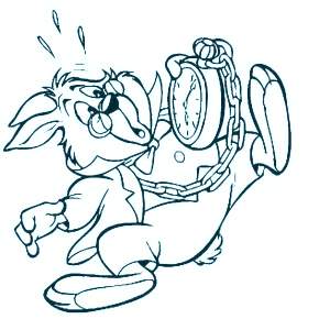 Раскраска Алиса в стране чудес