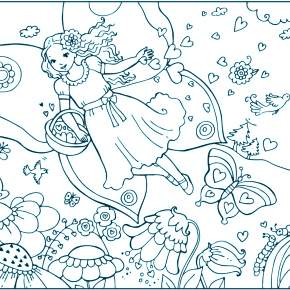 Раскраска Алиса в стране чудес