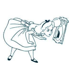 Раскраска Алиса в стране чудес