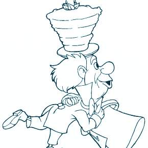 Раскраска Алиса в стране чудес