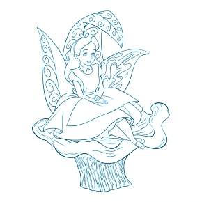 Раскраска Алиса в стране чудес