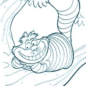 Раскраска Алиса в стране чудес