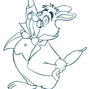 Раскраска Алиса в стране чудес