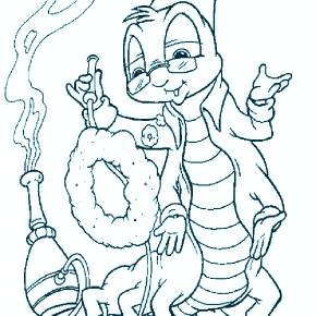 Раскраска Алиса в стране чудес