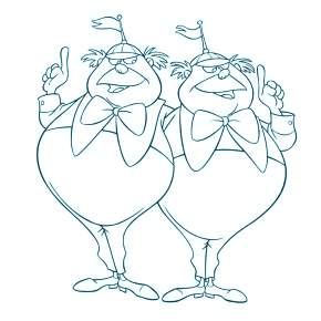 Раскраска Алиса в стране чудес